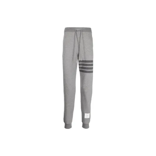 THOM BROWNE Knitted Sweatpants Men Gray