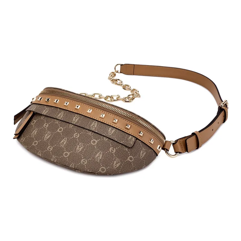 Hush Puppies PVC Chain Bag Crossbody Bag Shoulder Bag Sling Bag Small Size Women's Khaki-4