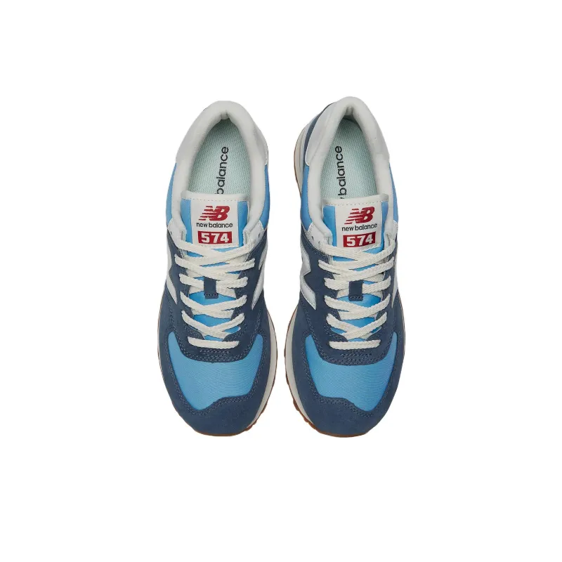 New Balance 574 Blue White Gum-3