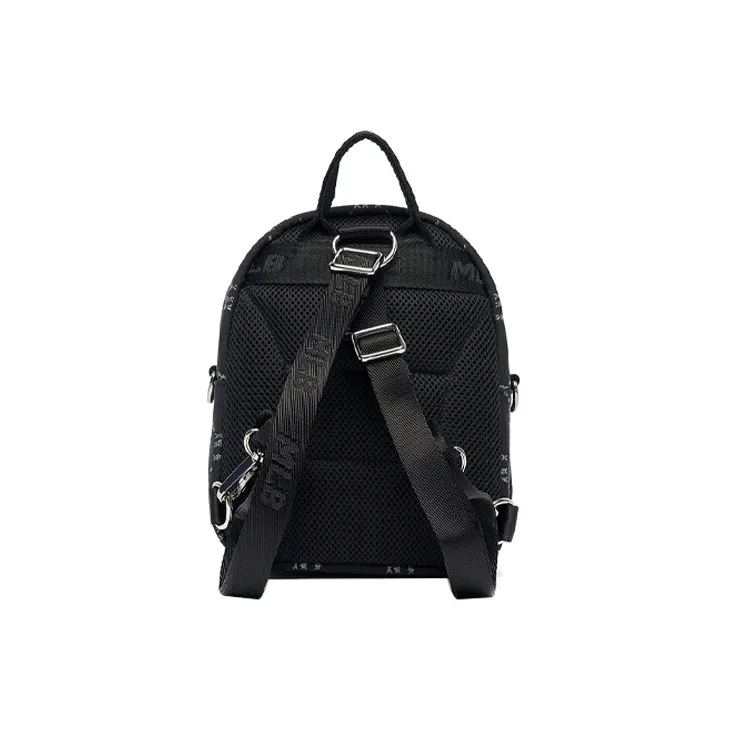 MLB Monogram Collection Polyester Backpack Mini Unisex Black-3