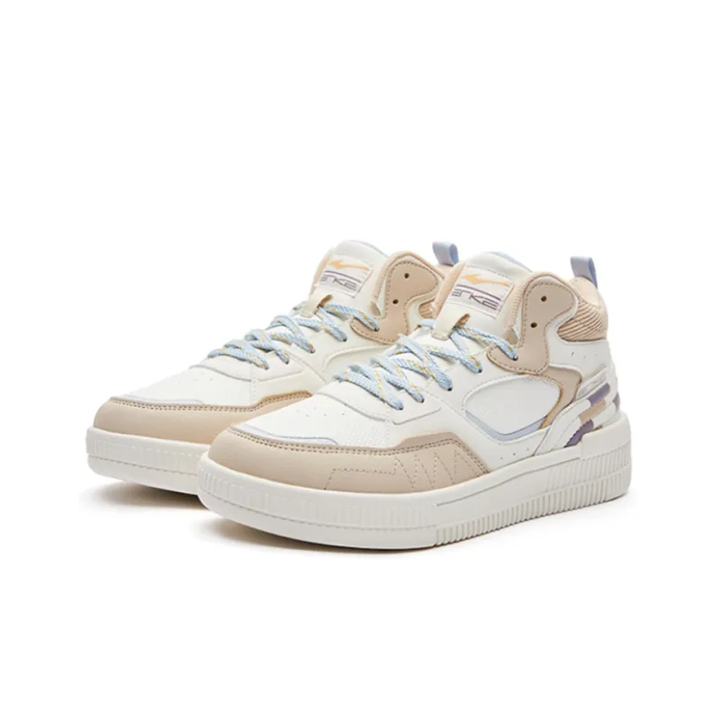 Erke Mid-Top Skateboard Shoes Women's Unbleached Original-1