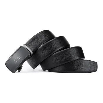 JAGUAR Leather Belts Men Black