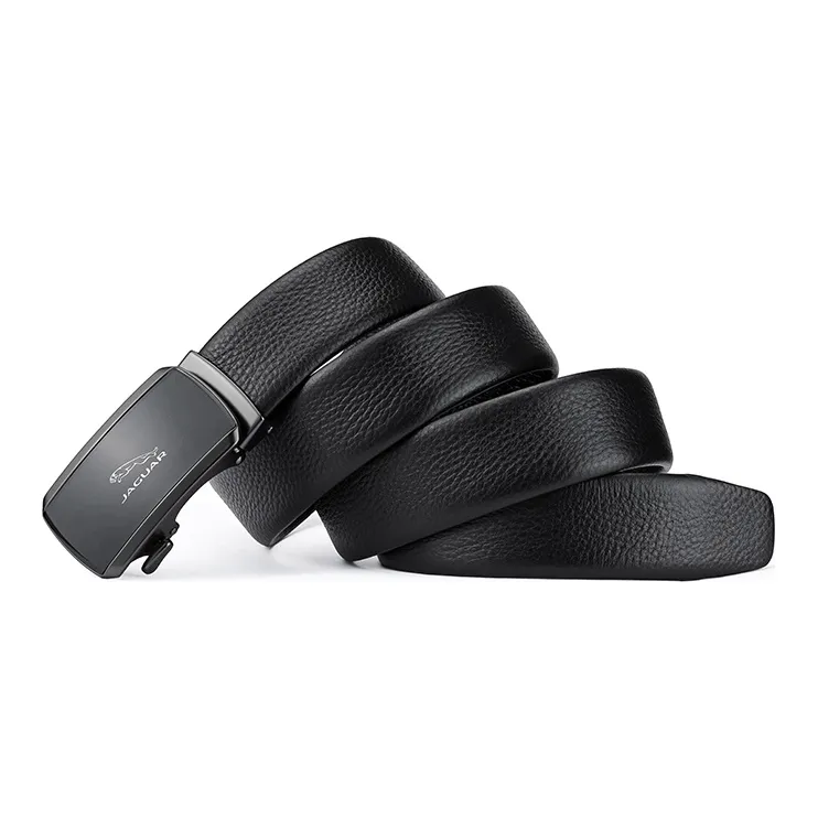 JAGUAR Leather Belts Men Black-0