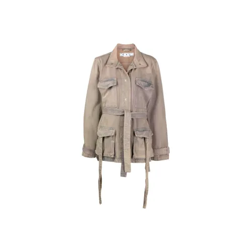 OFF-WHITE Denim Jackets Women's Brown