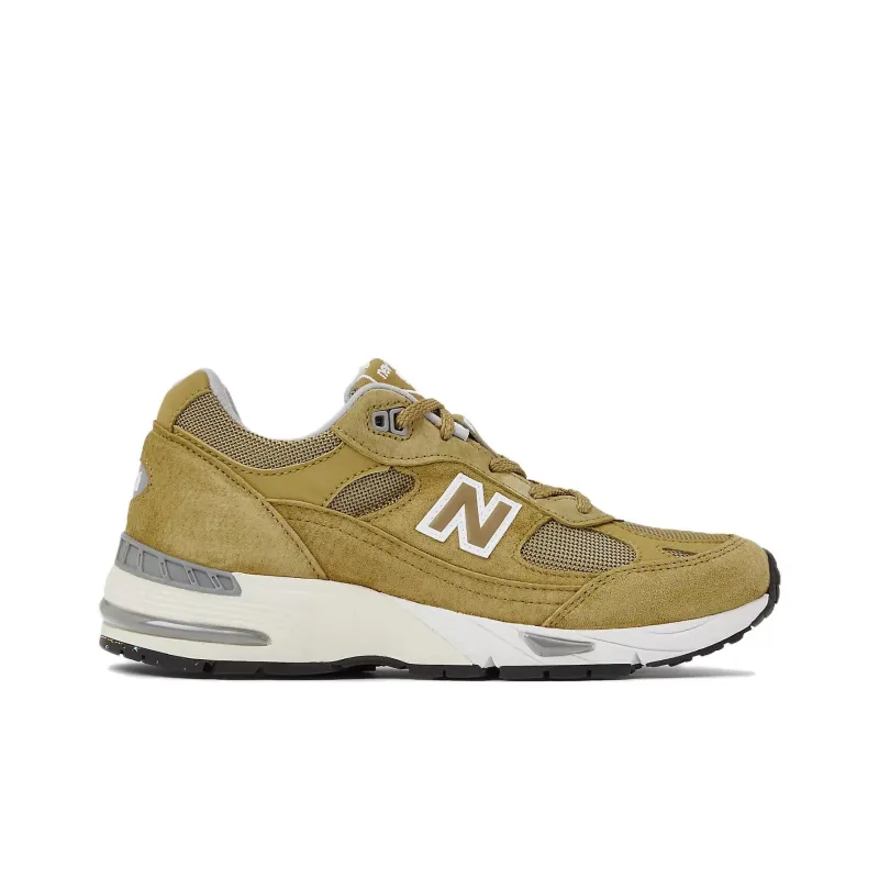New Balance 991 MiUK Green Moss Cloud Cream Women's-1