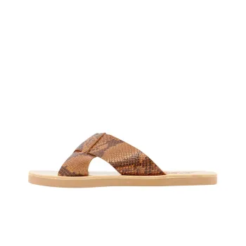 ANCIENT GREEK SANDALS Slide Slippers Men's Brown