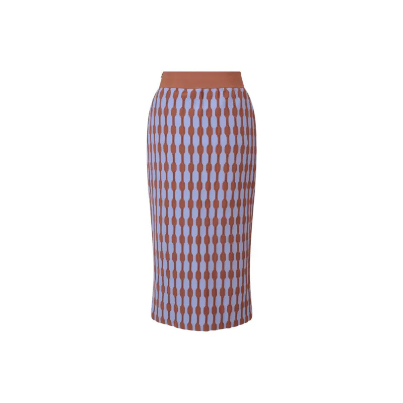 TORY BURCH Bubble Striped Midi Skirt-1