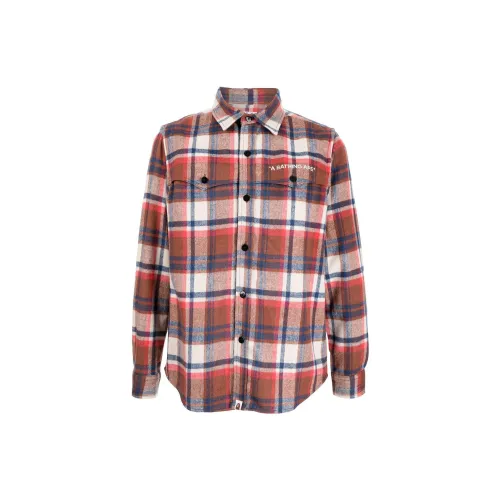 A BATHING APE Shirts Men Red