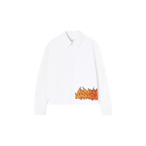 OFF-WHITE Logo-print Harrington Jacket