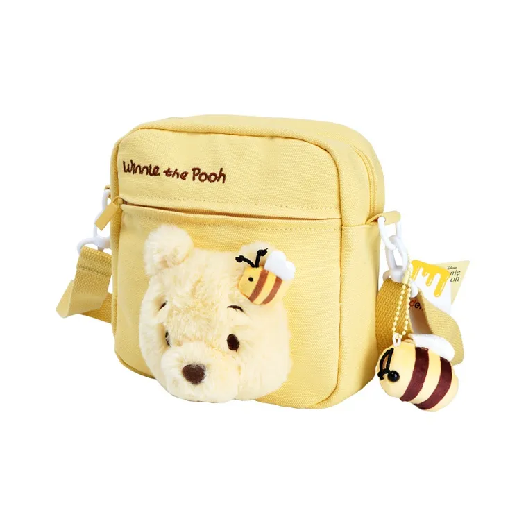POTDEMIEL Polyester Crossbody Bag Unisex Yellow-1