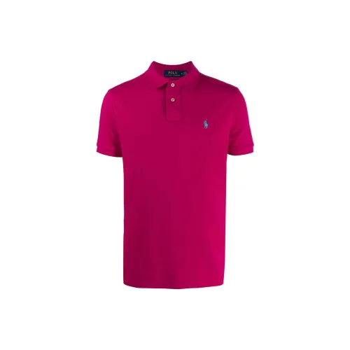 Polo Ralph Lauren Polo Shirts Men Rose Red