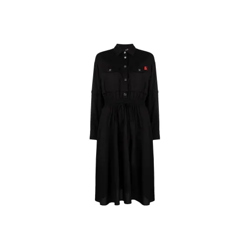 LOVE MOSCHINO Long-Sleeved Dresses Women's Black