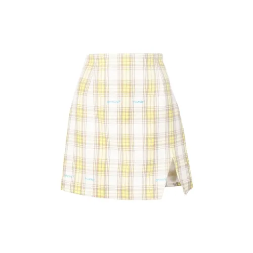 OFF-WHITE Check-print Mini Skirt