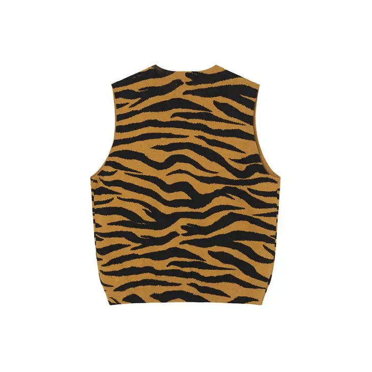 Stussy Tiger Printed Sweater Vest-1