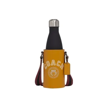 COACH Refined Calfskin Water Bottle Bag, Crossbody Bag Mini Women's Brown