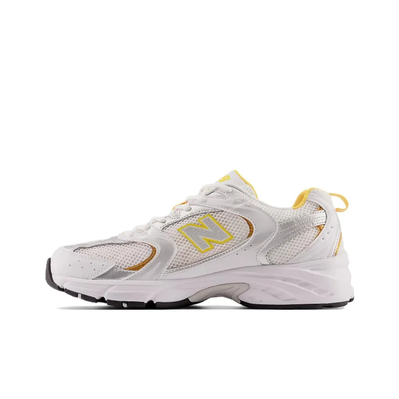 New Balance 530 White Vibrant Apricot Silver Metallic-0