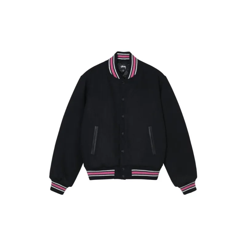 Stussy Baseball Jerseys Unisex Black-1