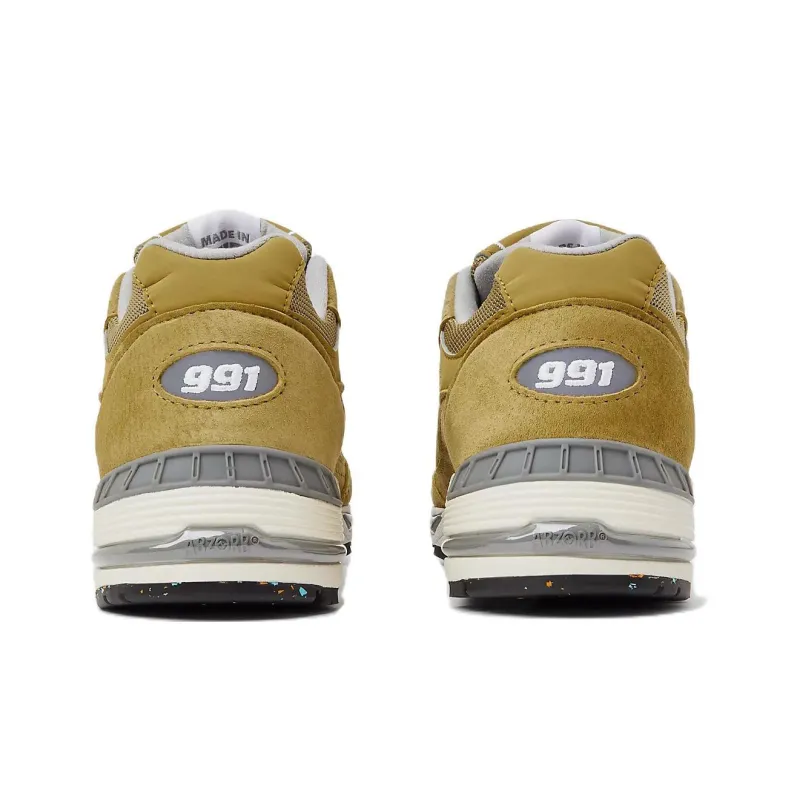 New Balance 991 MiUK Green Moss Cloud Cream Women's-4