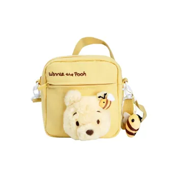 POTDEMIEL Polyester Crossbody Bag Unisex Yellow