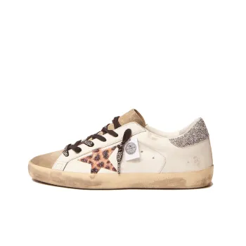 Golden Goose Super Star LTD Low Top Stylish Skateboarding Shoes Women's White Distressed Style