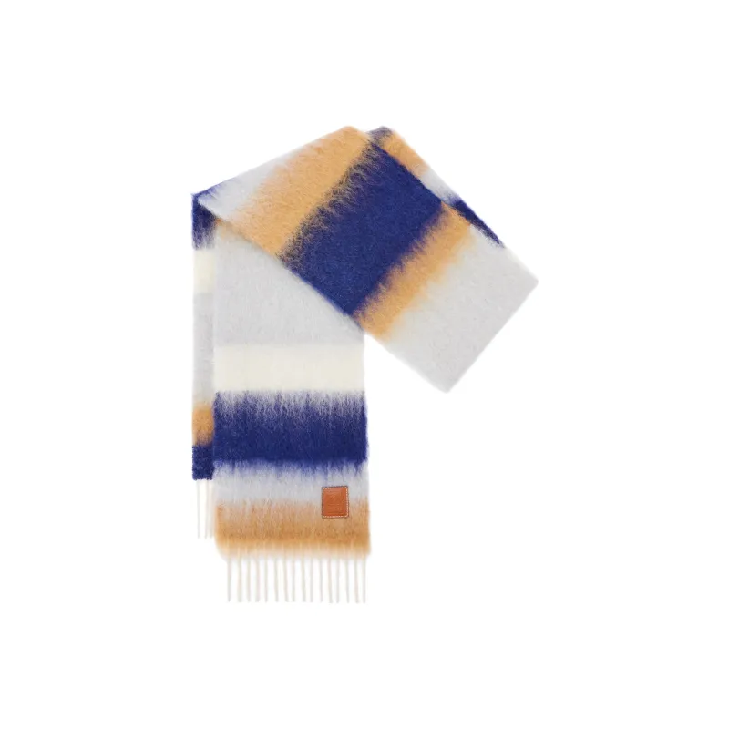 LOEWE Stripe Mohair Scarf-1