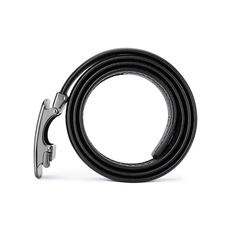 JAGUAR Leather Belts Men Black-3