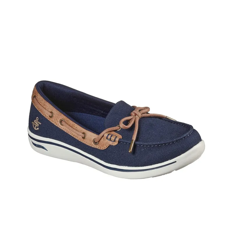 Skechers ARCH FIT UPLIFT - Shoreline Cushioning Anti-Slip And Wear-Resistant Low-Top Casual Shoes Women's Blue-2