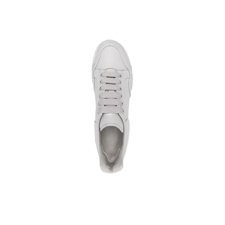 Alexander McQueen Court Trainer Anti Slip And Wear Resistant Breathable Low Top Sports Casual Shoes Men's Gray-4