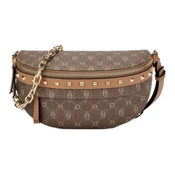 Hush Puppies PVC Chain Bag Crossbody Bag Shoulder Bag Sling Bag Small Size Women's Khaki
