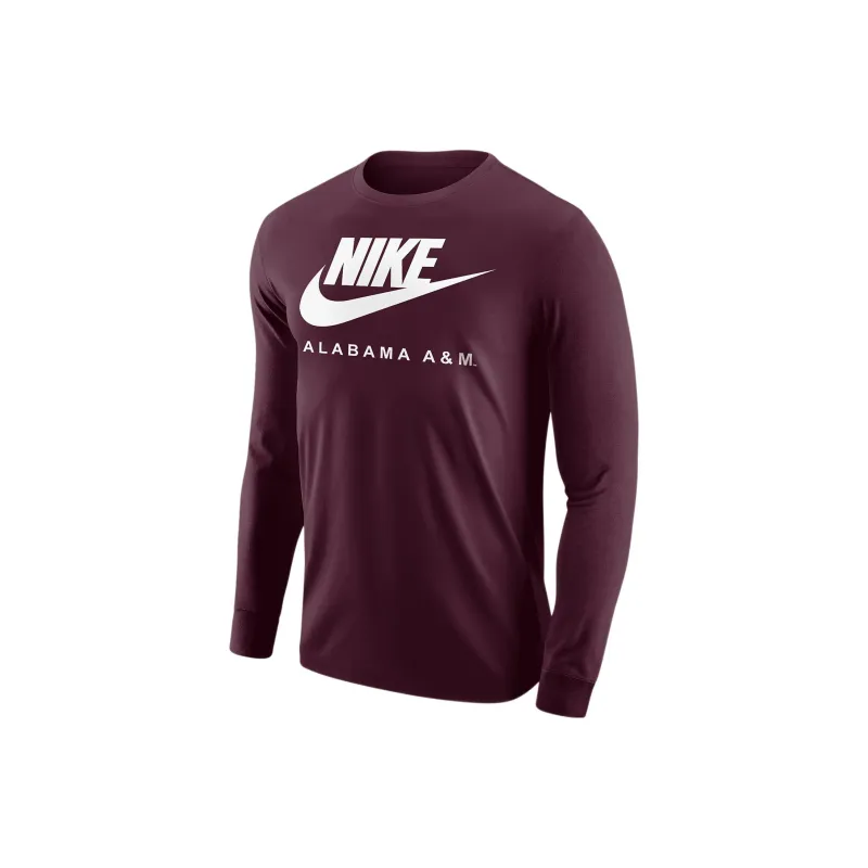 Nike College T-Shirts Men Dark Red-0