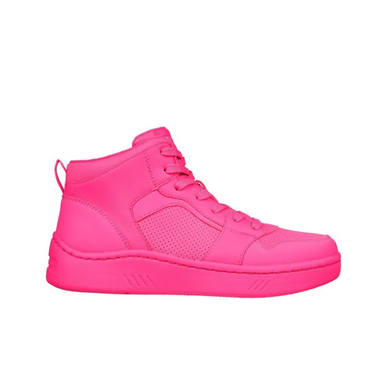 Skechers Court High Skateboard Shoes Women's High-Top Neon-1