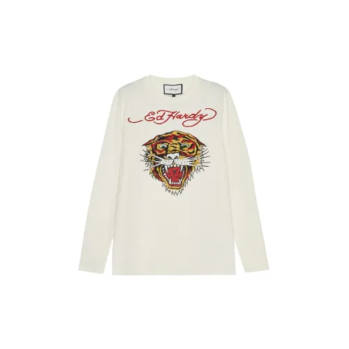 Ed Hardy Classic Classic Series T-Shirts Men Ivory White E1OSM148