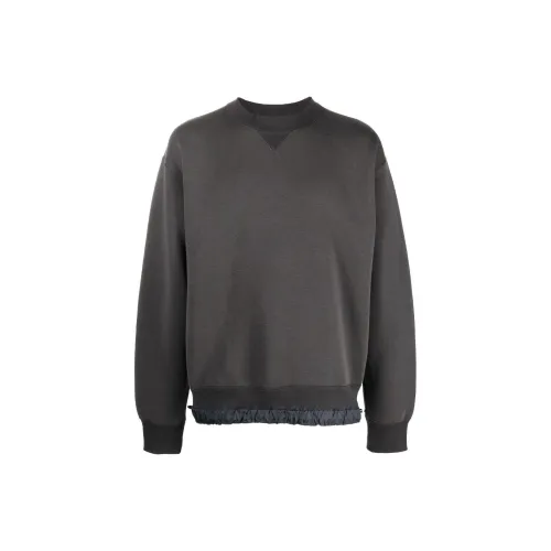 Sacai Sweatshirts Men Gray