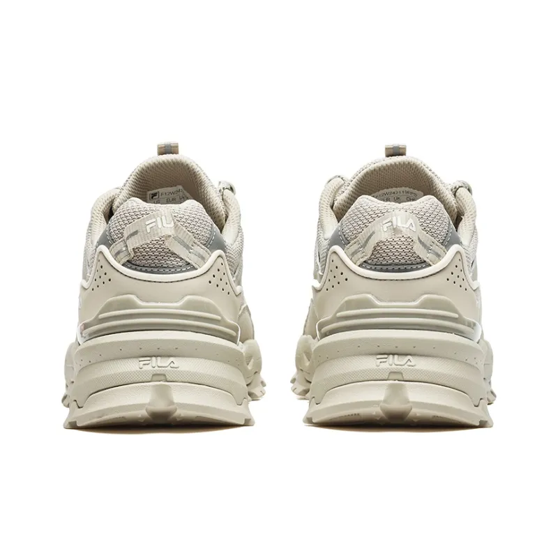 FILA Trek 1S Wear Resistant Low Top Casual Shoes Women's Champagne Silver Gray-3