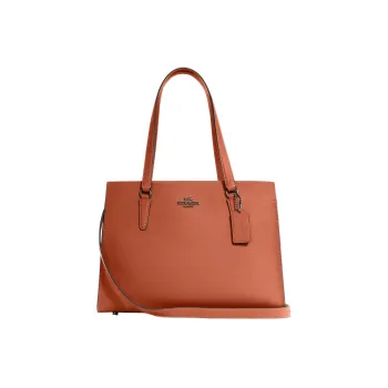 COACH Slim Wallet Double-Sided Leather Shoulder Bag Crossbody Bag Handbag Large Size Women's Sunset Red