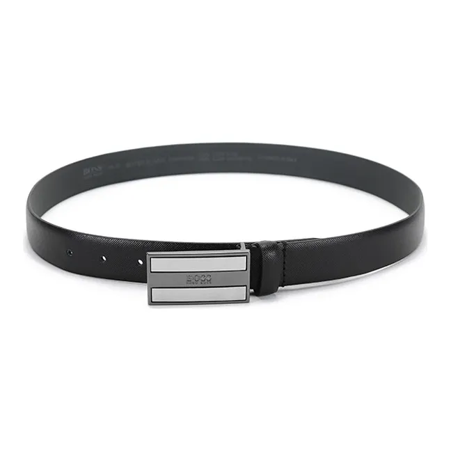 HUGO BOSS Leather Belts Men Black-2
