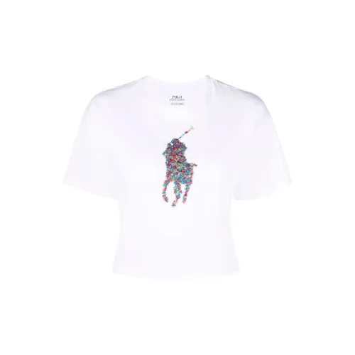 Polo Ralph Lauren Crop Tops Women's White