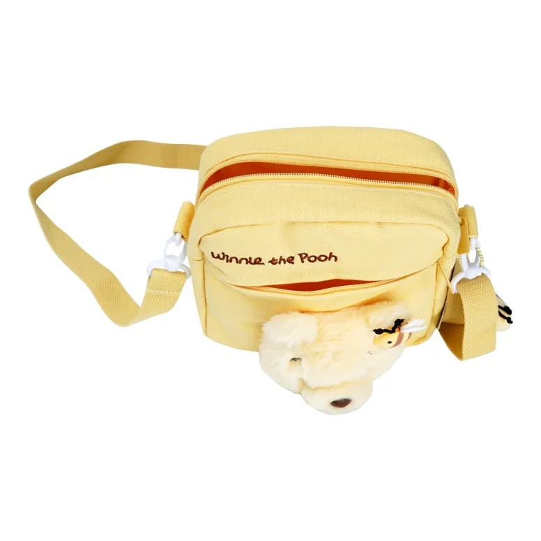 POTDEMIEL Polyester Crossbody Bag Unisex Yellow-4