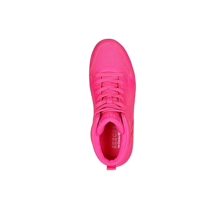 Skechers Court High Skateboard Shoes Women's High-Top Neon-3