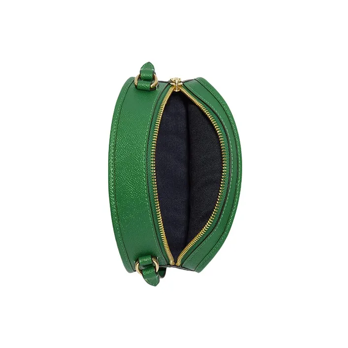 COACH Canteen Cross-Stitch Leather Shoulder Bag Crossbody Bag Small Size Women's Green-2
