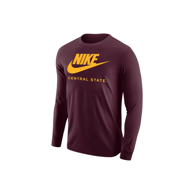 Nike College T-Shirts Men Dark Red-0