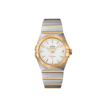 OMEGA Constellation Collection Automatic Mechanical Movement Men's Watch 38mm White Dial Stainless Steel 18K Gold Strap
