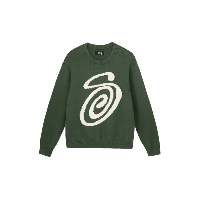 Stussy Curly S Sweater - POIZON