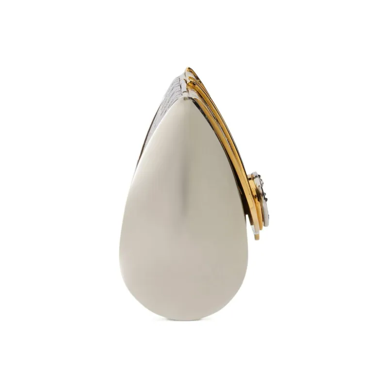 GUCCI Metal Clutch Women's Gold/Silver-3