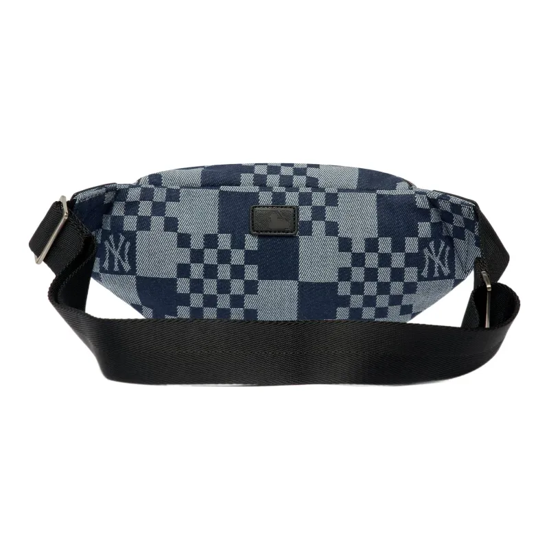 MLB Synthetic Leather Combo Bag Fanny Pack Regular Unisex Denim Blue-2