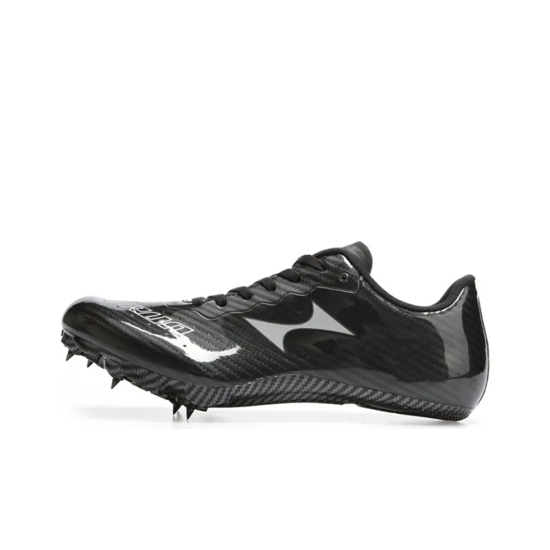 HEALTH 155S Cushioned Slip Resistant Abrasion Resistant Low Top Sprint Running Shoes Unisex Black-0