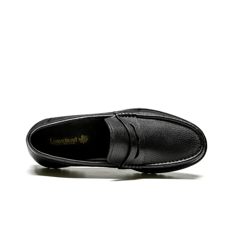 LEAVELAND Loafers Men Black-3