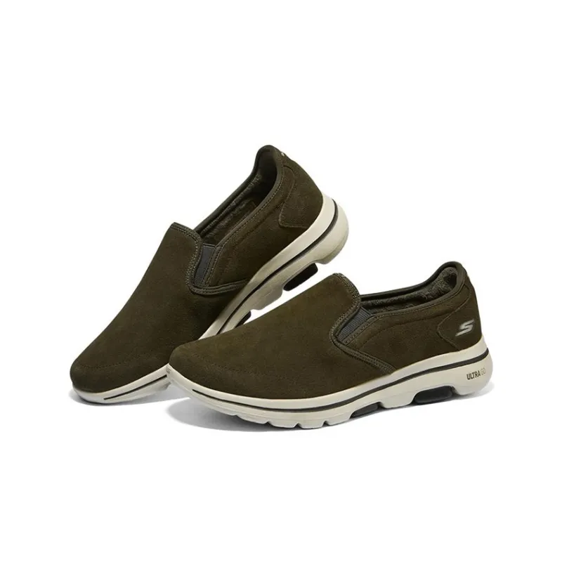 Skechers Go Walk 5 Durable Breathable Lightweight Low Top Casual Shoes Men's Olive Green-2