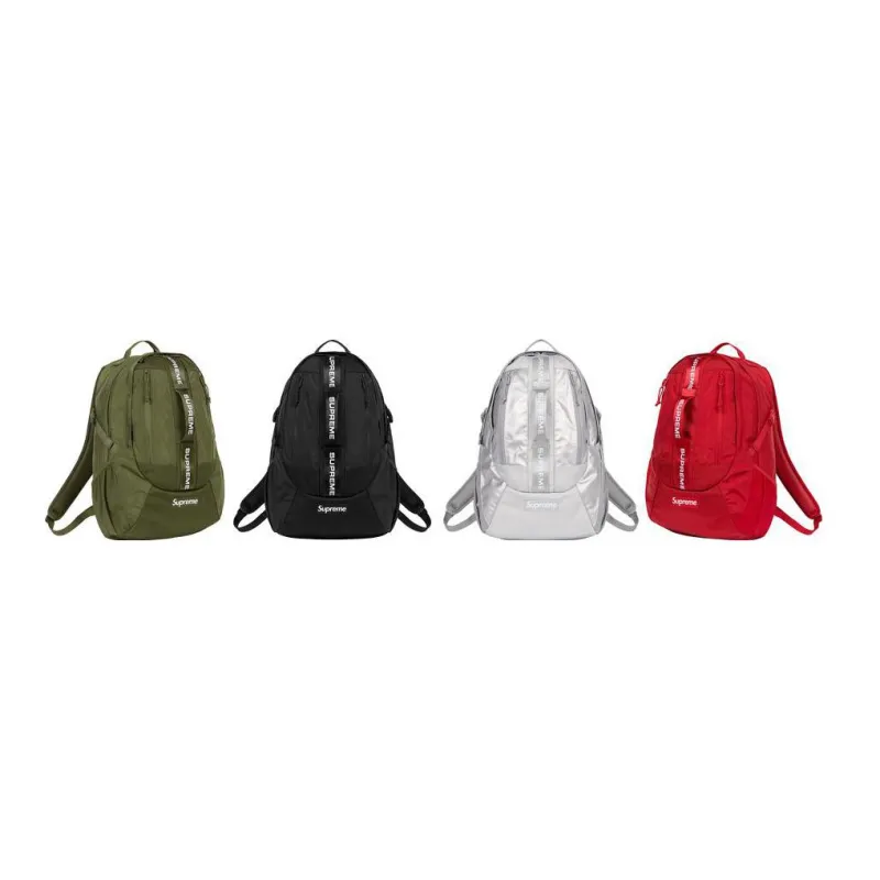 Supreme Nylon Fabric Backpack Regular Unisex Multicolor-1