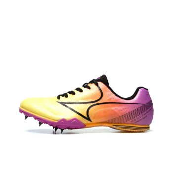 HEALTH 181S Abrasion Resistant, Lightweight, And Breathable Low Top Sprint Running Shoes Unisex Orange Purple